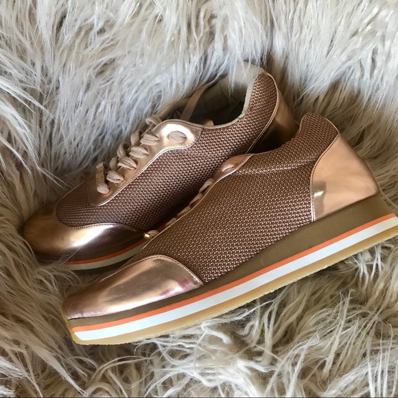 stella mccartney gold sneakers